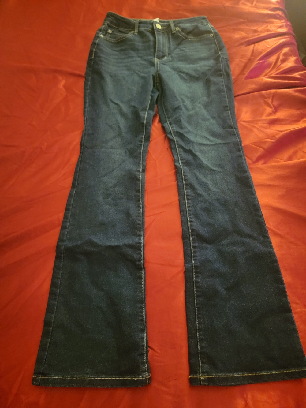 No Boundaries Dark Blue Flare Jeans